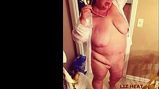 Curvy bbw hotwife casually gives a bull some head in homemade action.