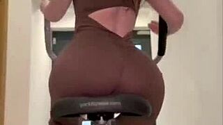 Intense workout session turns into steamy buddy action with hardcore thrusting and sweaty bodies clashing