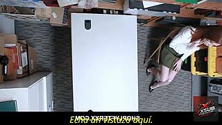 Redhead Teen 18+ Caught Shoplifting Gets Fucked Hard With Spanish Subtitles
