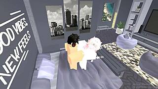Average Roblox condo experience features tits and ass in wild sex