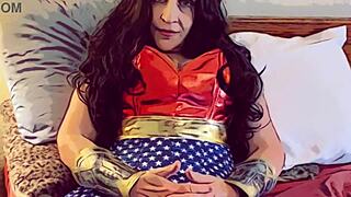 oh, that modern justice league blowjob from the bbw granny in fishnets feels so intense