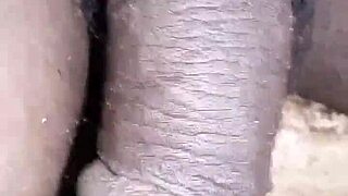 Bigblackie grabs his massive black cock for a private shave and intense solo masturbation session