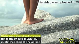 Giggles' Sexy Feet Turn Sandy and Ticklish at Beach in Barefoot Behind-the-Scenes Action