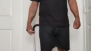 Morning routine involves undressing nude to spread ass cheeks wide open