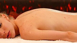 Imagine Facefucking A Busty Blonde Client With Deepthroat Action