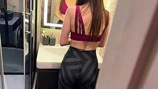 busty russian woman gets pleasured with tight moans in amateur homemade encounter with talk.