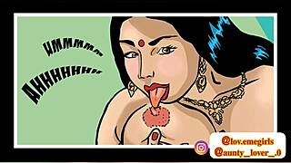 Savita Bhabhi kicks off episode 1 part 1 in classic Indian style