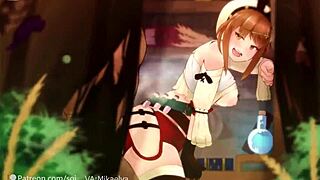 reisalin ryza stout experiences hidden encounter in forest with creampie in atelier ryza