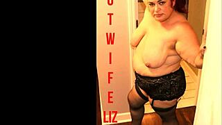 Curvy bbw hotwife casually gives a bull some head in homemade action.