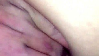 submissive slut pleases with rough creampie from monster cock in bareback session