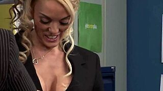 Stacey Saran in older man nylons pantyhose scene with titty fuck and creampie action