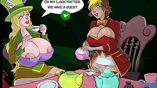 british student gets bizarre anal fucking and cum in alistair cumderland game compilation