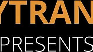 Latina Guilhermina toys her ass stroking trans cock