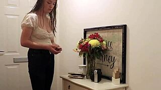 naughty college student spanked hard in ripped thong 🍑😈💦