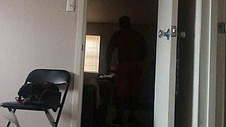 demetrius richard enjoys a vintage kitchen moment with a curvy retro friend