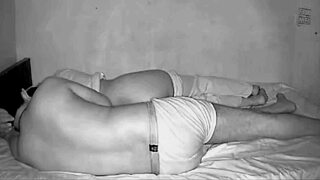 Lovely Indian babe with natural tits shares bedroom bed for intimate moments.