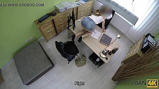 Loan Agent Fucks European Teen Customer Hard And Cums On Her Face
