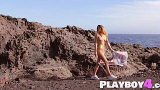 spanish milf lorena strips outdoors naturally