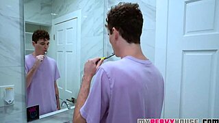 GIRL FINDS CONDOM in laundry and FITS IT ON COCK for reality sex