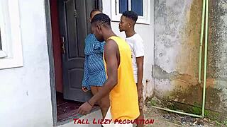 Raw Fucking Neighbors Outside On Rainy Day