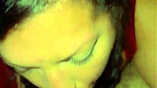 Curvy amateur MILF delivers quick sloppy blowjob with deepthroat in homemade video