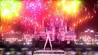 In this casual tale, goddess Sakine Meiko appears in the nostalgic Project Diva mod, showcasing her big tits and ass fully nude as she poses.