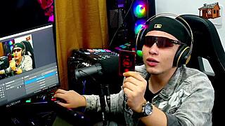 Binho Ted Devours Pink Teen Pussy On Podcast Table Close-Up!