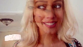 blonde babe gets tricked