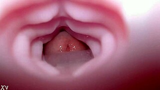 Quickie creampie for Emelie with the bad dragon toy and sound