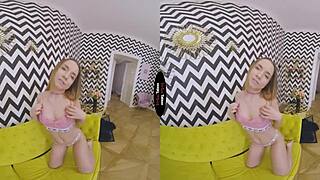 Virtual taboo brings a private session with brunette small tits orgasm in pov style.