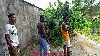 Raw Fucking Neighbors Outside On Rainy Day