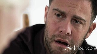 skye blue's blonde goddess small waist gets pussy licked by big natural tits fan