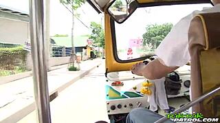 Tuktukpatrol Asian's Tight Shaved Pussy Pounded by Monster Cock