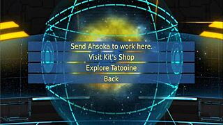 Orange Trainer Gropes Tits Ass in Wild Handjob Dance