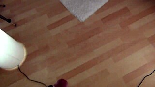 SUBMISSIVE REDHEAD MILF GAGS on MONSTER COCK deepthroat pov cumshot