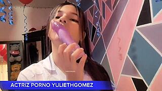 naughty babe teases in short dress no panties grinds on cock