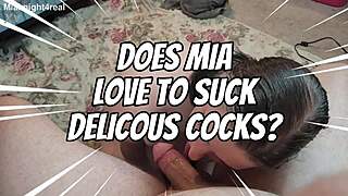 Mia knight sloppy sucks messy wet big tits ass