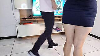 Technician eyes my curvy brazilian ass—will bareback pussy licking turn into rough doggystyle creampie?