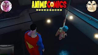 superman bangs hot prostitutes in wild comic fuckfest