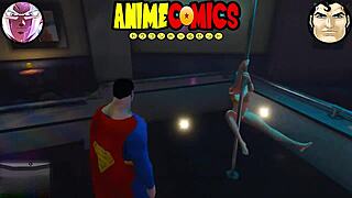 superman bangs hot prostitutes in wild comic fuckfest