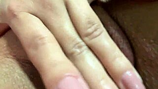 real orgasm from curvy latina’s tight homemade pussy massage