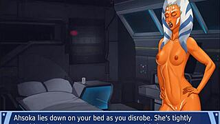 Orange Trainer Gropes Tits Ass in Wild Handjob Dance