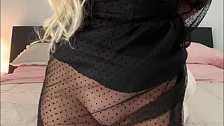 first time dildo stretches my tight ass while fingering pussy