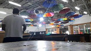 she lost the pool game and took MONSTER COCK creampie DOGGYSTYLE on the street