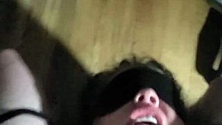 hey watch me jerk off over bound milf's blindfolded face teasing