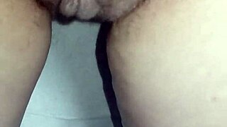 Pregnant flashing her ass hole on the toilet bidet