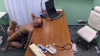 Hidden Cam Catches Curvy Nurse Doctor Threesome Action