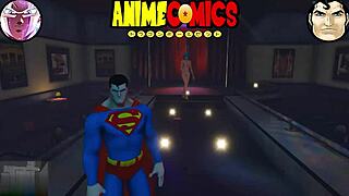 superman bangs hot prostitutes in wild comic fuckfest