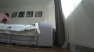 cheating russian wife anal fucked by friend at work