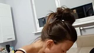 first massive cock gets fully sucked dry by eager fan